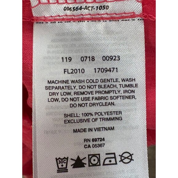 COLUMBIA WOMEN'S TAMIAMI HODDIE CACTUS PINK/KEY WEST SMALL POCKETS LIGHTWEIGHT - Picture 9 of 9